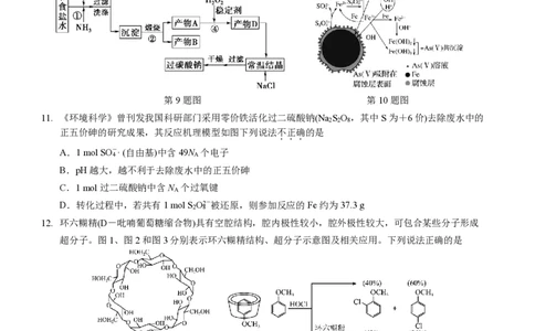 化学试卷-厦门双十中学2024-2025学年高三上暑假阶段性训练_2025年8月_250813福建省厦门双十中学2024-2025学年高三上暑假阶段性训练