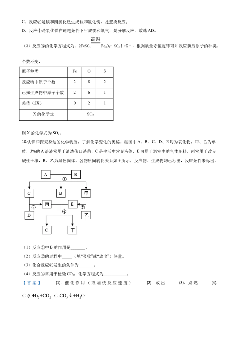 精品解析：四川省德阳市2020年中考化学真题（解析版）_中考真题_5.化学中考真题2015-2024年_2020中考化学真题（113份）_2020年中考真题精品解析化学（四川德阳卷）精编word版
