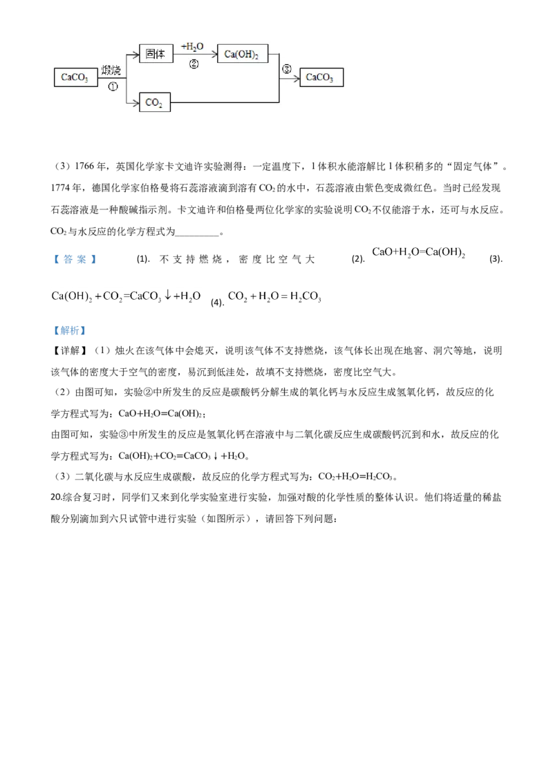 精品解析：山东省德州市2020年中考化学试题（解析版）_中考真题_5.化学中考真题2015-2024年_2020中考化学真题（113份）_2020年中考真题精品解析化学（山东德州卷）精编word版