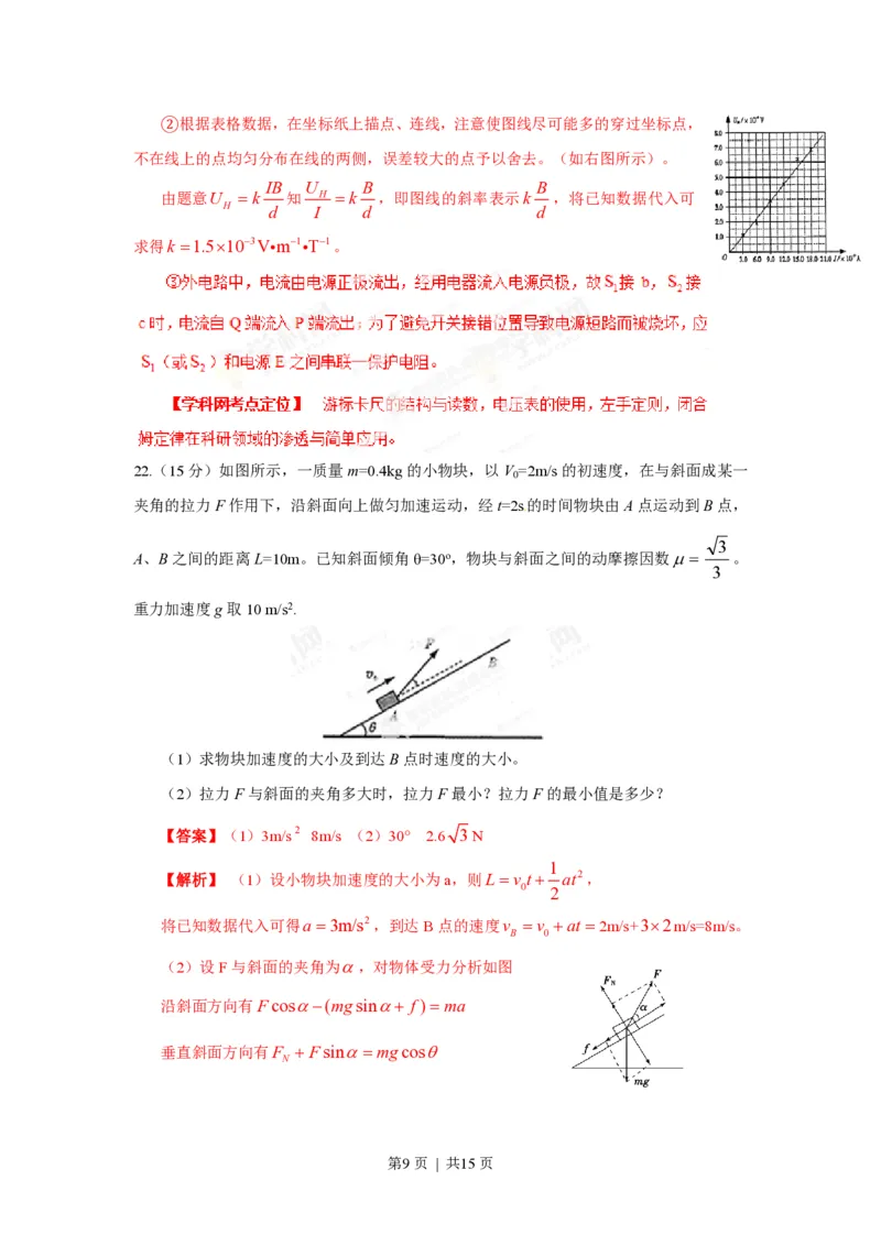 2013年高考物理试卷（山东）（解析卷）_物理历年高考真题_新&middot;PDF版2008-2025&middot;高考物理真题_物理（按年份分类）2008-2025_2013&middot;高考物理真题