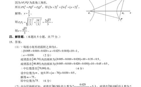 Z20+名校联盟（浙江省名校新高考研究联盟）2026届高三第一次联考数学答案_2025年8月_250821Z20+名校联盟（浙江省名校新高考研究联盟）2026届高三第一次联考