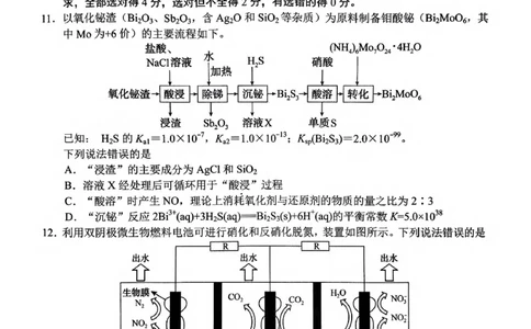 化学_2025年2月_250226山东省菏泽市2025年高三一模考试（全科）_2025届山东省菏泽市高三下学期一模考试化学