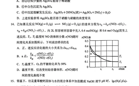 化学_2025年2月_250226山东省菏泽市2025年高三一模考试（全科）_2025届山东省菏泽市高三下学期一模考试化学