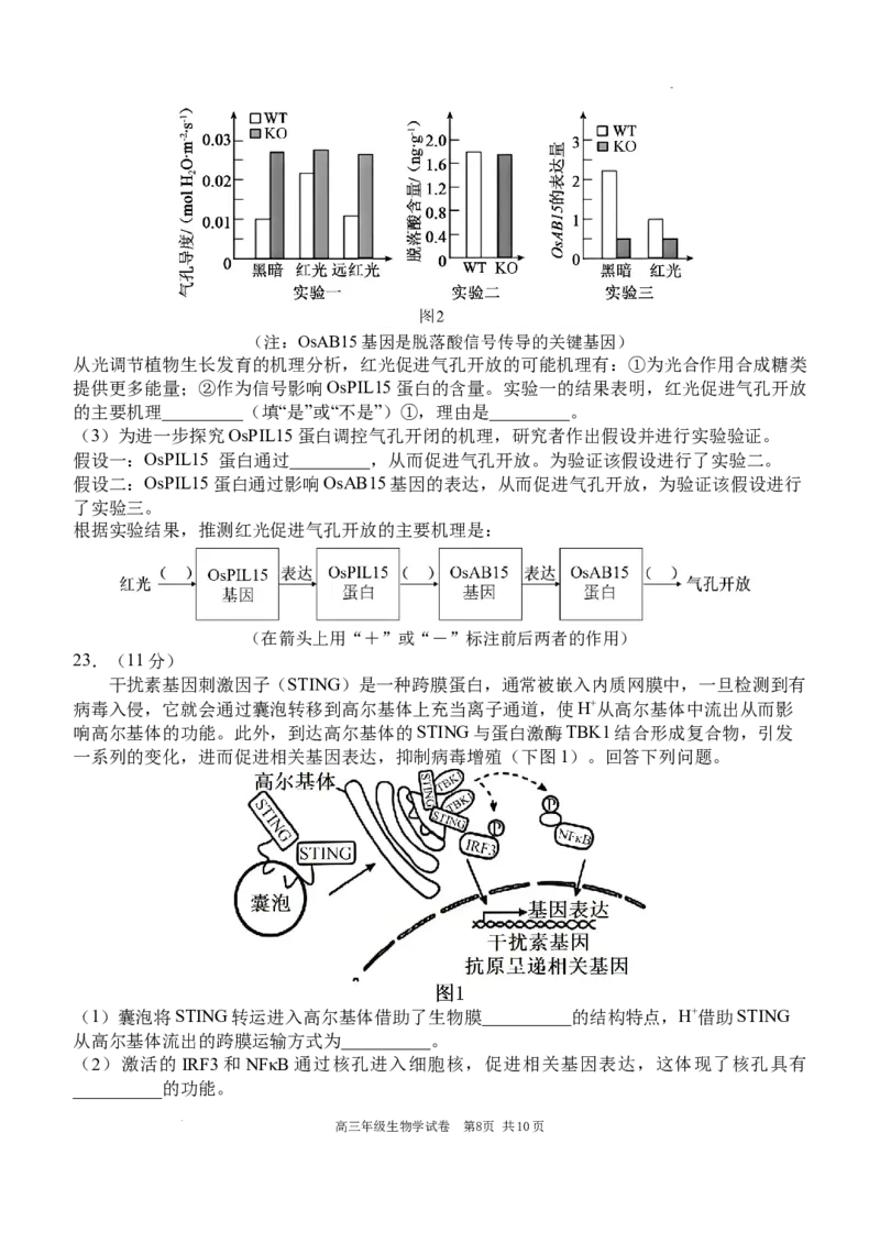 2025-2026学年度上学期高中学段高三联合考试生物学试题_2025年10月_12026年试卷教辅资源等多个文件_251024辽宁省沈阳市东北育才学校等校2026届高三上学期10月联合考试（全科）