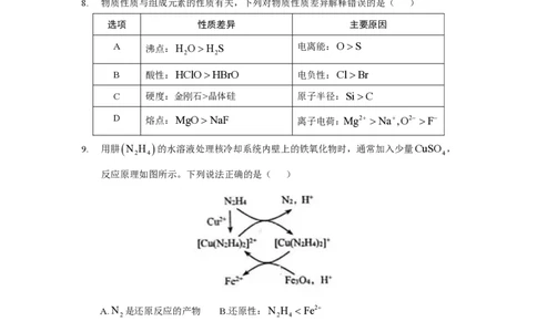 2025《高考真题&bull;山东》化学试卷_2025《全国高考真题卷》各地方卷_2025《高考真题&bull;山东》