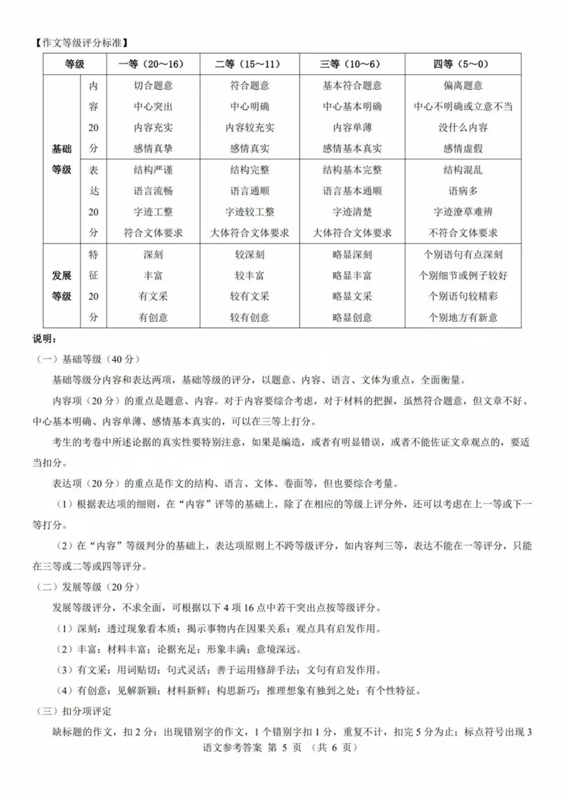 2025年太原市高三年级模拟考试（三）语文答案_2025年5月_250517山西省三重教育2025届高三5月押题考试（太原三模）(全科)