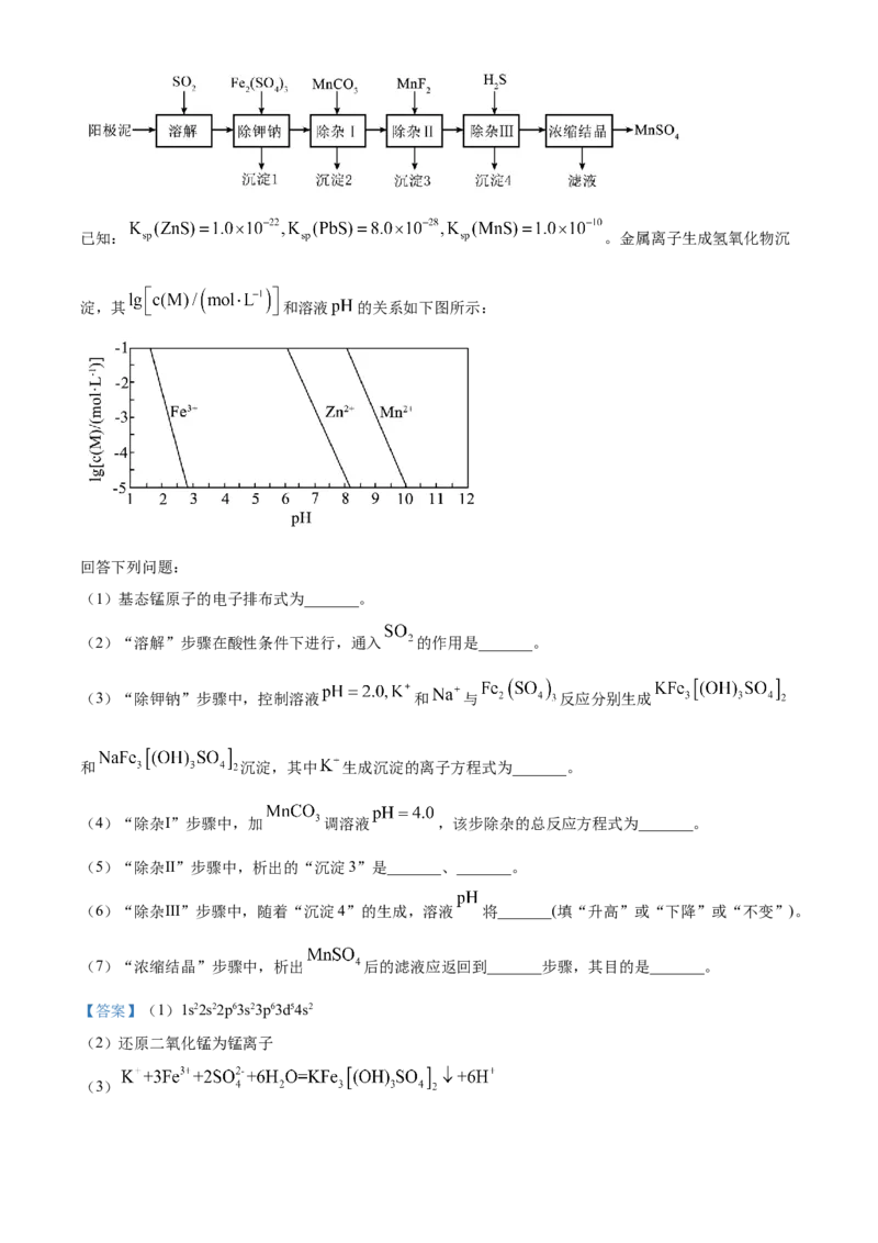 2025年1月八省联考高考综合改革适应性测试&mdash;&mdash;高三化学（四川卷）Word版含解析_2025年1月_❤2025年高考综合改革适应性演练（八省联考）(1)