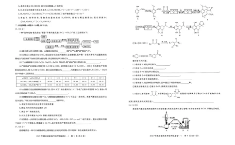 2025年湖北省新高考信息卷（一）化学_2025年5月_2505162025年湖北省新高考信息卷（一）（全科）
