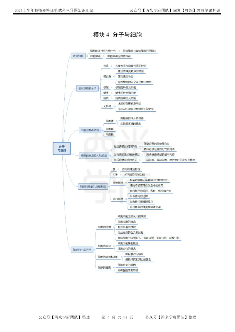 高中生物-知识导图汇编_4-教培资料-26年最新资料-同步更新_初中高中教资_03科三专项（进去保存报考的学科即可）_01科目三FB网课、三色速记手册、知识点导图等推荐_高中