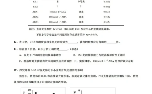 上海市崇明区2025届高三第二次模拟考试生物_2025年4月_250407上海市崇明区2025届高三第二次模拟考试_上海市崇明区2025届高三第二次模拟考试生物