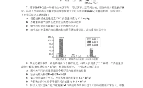 2025届湖南省长沙市湖南师范大学附属中学高三下学期模拟预测（一）生物试题_2025年4月_250418湖南师范大学附属中学2025届高三下学期4月模拟（一）（全科）
