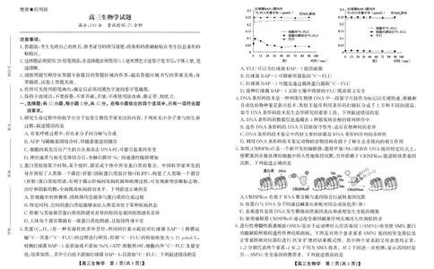 2025届安徽省高三下学期鼎尖预测大联考生物试题_2025年5月_2505132025届安徽省鼎尖名校联盟高三5月预测联考（全科）_2025届安徽省高三下学期鼎尖预测大联考生物试题
