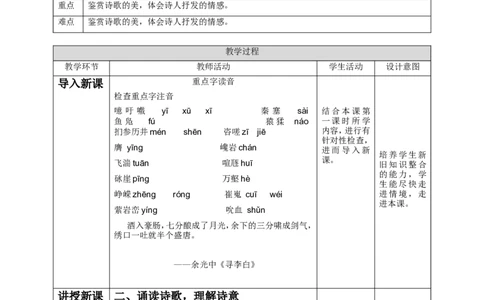 高中语文选择性必修下《蜀道难》节选第二课时教学设计_4-教培资料-26年最新资料-同步更新_初中高中教资_03科三专项（进去保存报考的学科即可）_03语文教案_第二套推荐