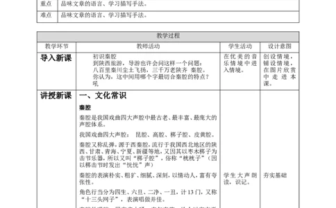 高中语文选择性必修下《秦腔》_4-教培资料-26年最新资料-同步更新_初中高中教资_03科三专项（进去保存报考的学科即可）_02科三专项（笔记真题思维导图教学设计版本二）