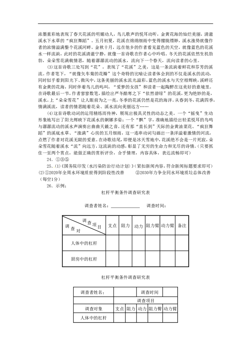 贵州省贵阳市2015年中考语文真题试题（含答案）_中考真题_1.语文中考真题2015-2024年_2015年全国中考语文154份_2015年全国中考154份