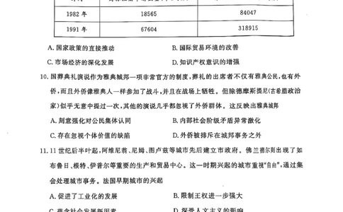 2025届山东省名校考试联盟高三下学期4月模拟考试（二模）历史试题_2025年4月_250421山东名校考试联盟2025届高三4月高考模拟考试