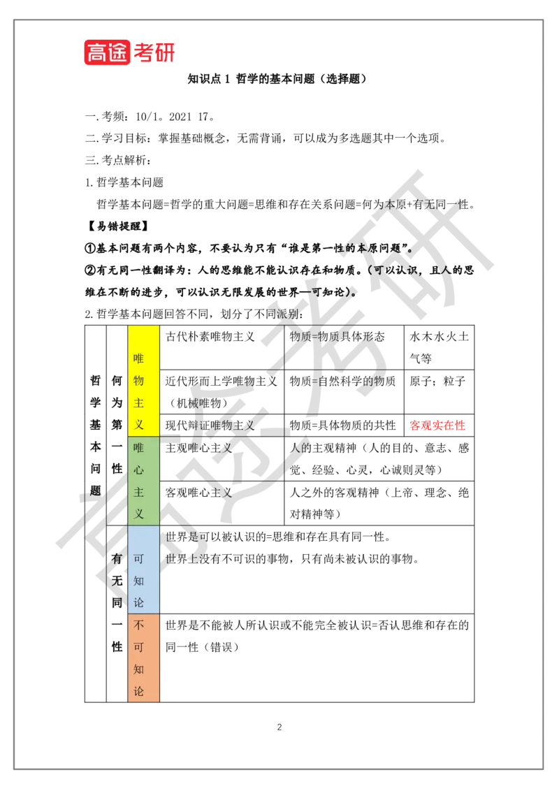 马原概念预热1_2026考公资料_（49）政治理论合集_政治理论合集_2025考研政治_07.高途_00.课程资料_概念预热讲义