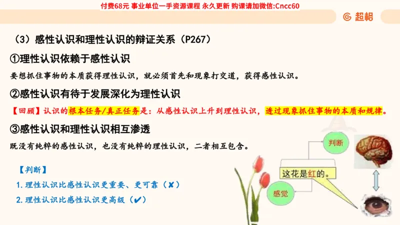 认识论课件_2026考公资料_（05）超格_行测申论2025超格合集(行测&申论&政治理论)_璐璐2025超G公基＋综合写作全程班(事业单位三支一扶通用)_1.公基（璐璐）_课件