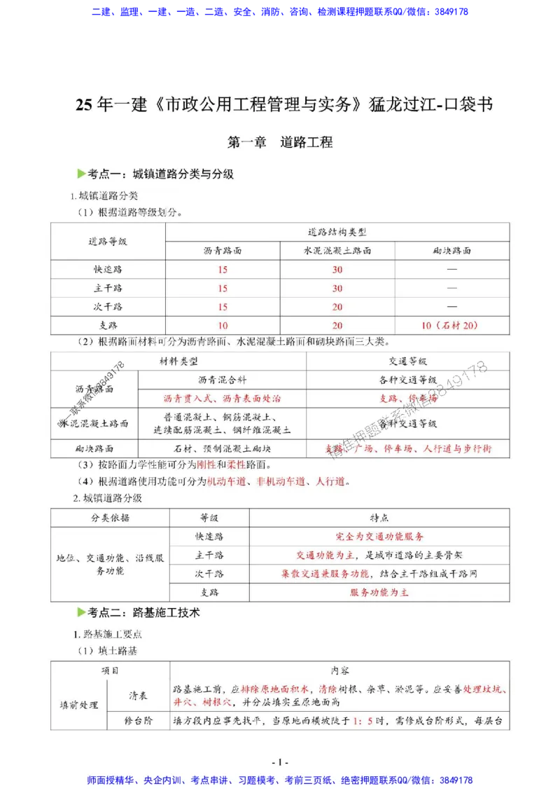 2025年一级建造师《市政公用工程管理与实务》猛龙过江系列口袋书_2026年一级建造师_2026年一建市政_2025年一建市政SVIP_01-精华文档✿电子教材✿历年真题