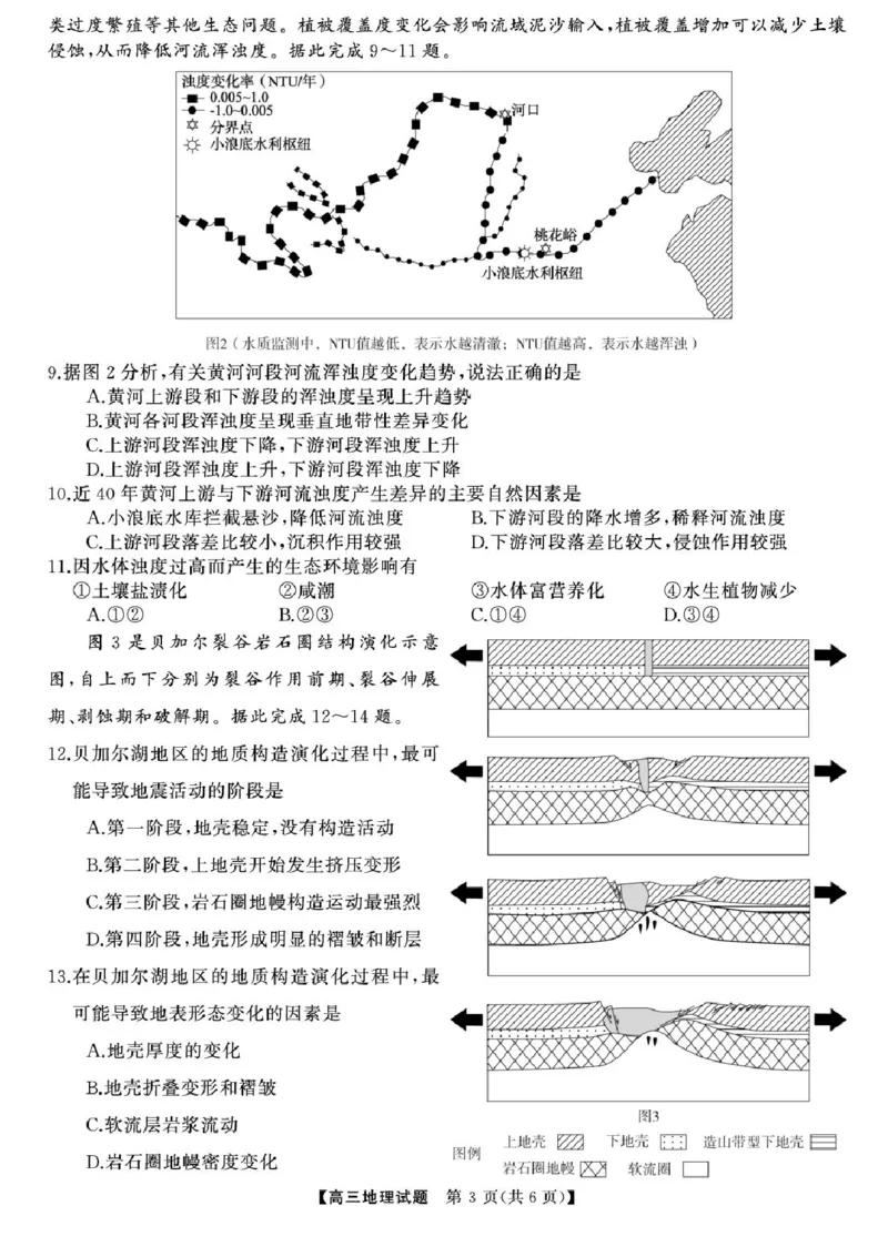 2025届湖南高三天壹冲刺压轴大联考地理试题_2025年5月_2505282025届湖南高三天壹冲刺压轴大联考（全科）