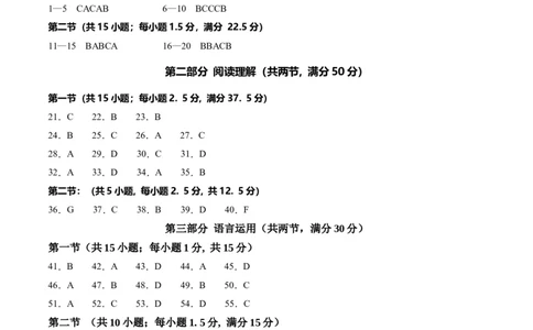 高一英语第一次月考卷01（参考答案）（新高考通用）_1多考区联考试卷_0920（新高考通用）黄金卷：2024-2025学年高一上学期第一次月考（含答题卡word解析版）
