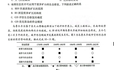 云南师范大学附属中学2025届高三下学期开学考试地理_2025年2月_250220云南师范大学附属中学2025届高三下学期开学考试（月考八）（全科）
