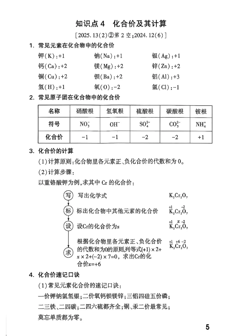 2026辽宁万唯试题研究（化学-基础考点速记）_26《万唯中考试题研究》辽宁_2026《辽宁万唯试题研究》化学