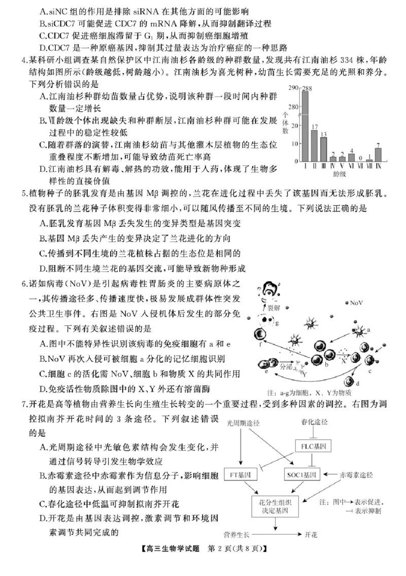 2025届湖南高三天壹冲刺压轴大联考生物试题_2025年5月_2505282025届湖南高三天壹冲刺压轴大联考（全科）