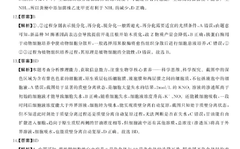 2025届湖南高三天壹冲刺压轴大联考生物试题_2025年5月_2505282025届湖南高三天壹冲刺压轴大联考（全科）