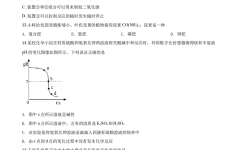 精品解析：山东省滨州市2020年中考化学试题（原卷版）_中考真题_5.化学中考真题2015-2024年_2020中考化学真题（113份）_2020年中考真题精品解析化学（山东滨州卷）精编word版