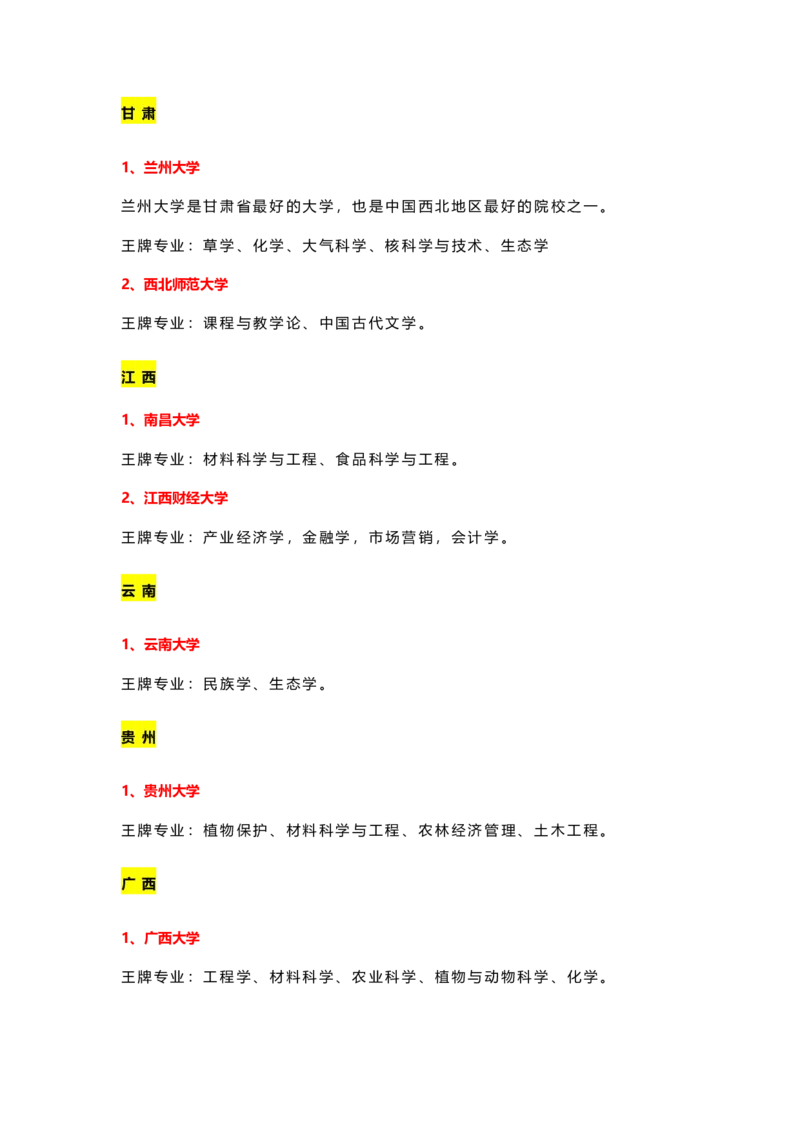 盘点31省市150所重点大学及王牌专业_1.高考2025全国各省真题+答案_必看高考志愿填报价值2999_热门专业盘点