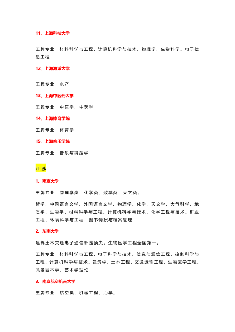 盘点31省市150所重点大学及王牌专业_1.高考2025全国各省真题+答案_必看高考志愿填报价值2999_热门专业盘点