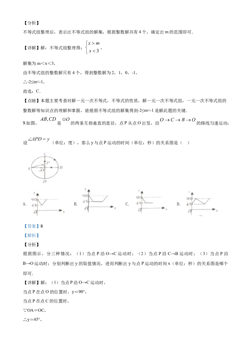 精品解析：四川省广元市2020年中考数学真题（解析版）_中考真题_2.数学中考真题2015-2024年_2020全国多省多地中考数学真题126份_2020年中考真题精品解析数学（四川广元卷）精编word版