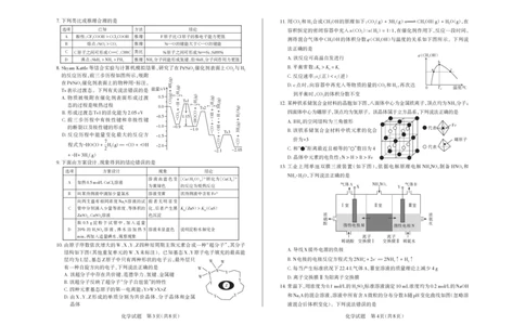 2025年山西高考省三模（押题卷）化学试题_2025年5月_2505222025年山西高考省三模（思而行押题卷）（全科）_2025年山西高考省三模（押题卷）化学试题