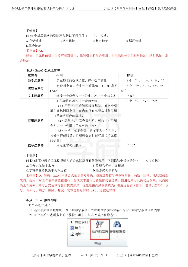 高中信息-知识导图汇编_4-教培资料-26年最新资料-同步更新_初中高中教资_03科三专项（进去保存报考的学科即可）_01科目三FB网课、三色速记手册、知识点导图等推荐_高中
