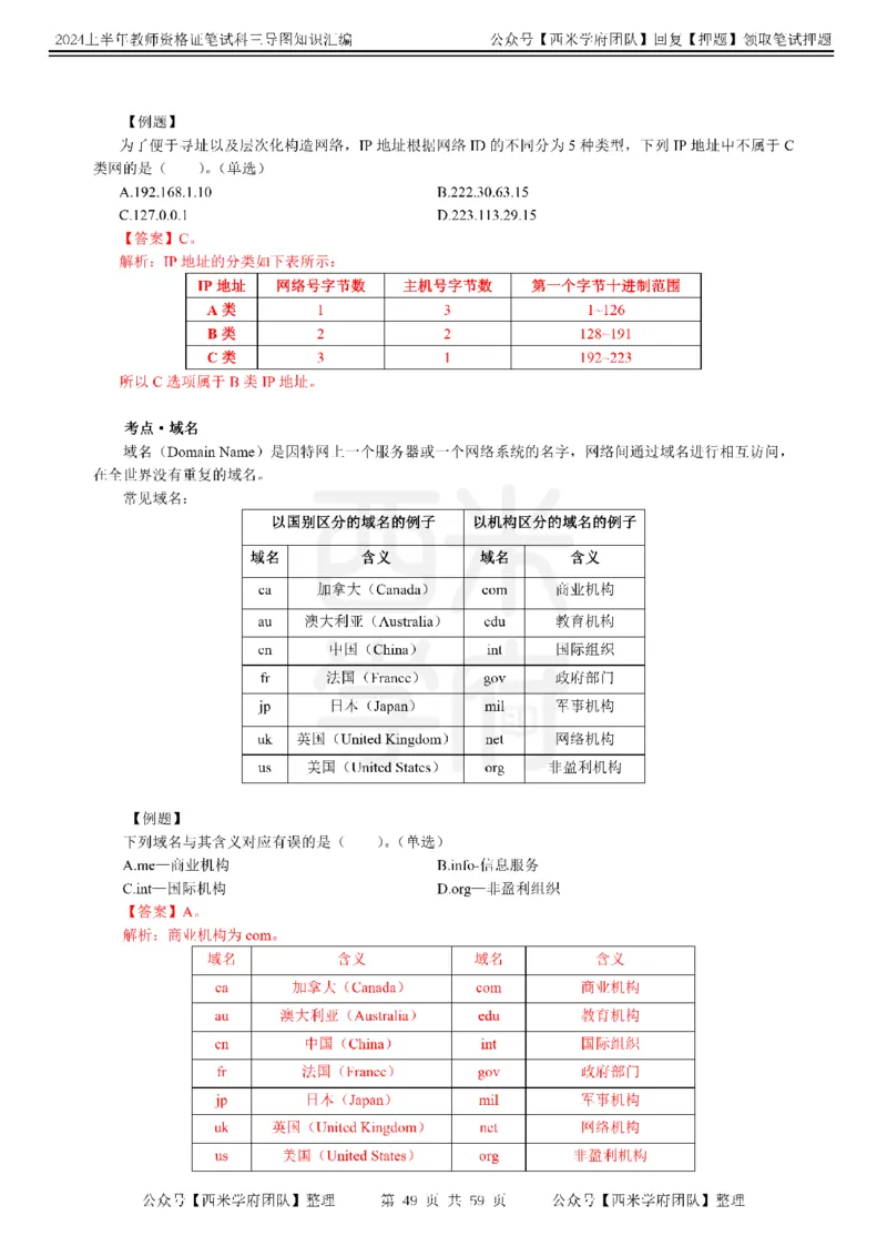 高中信息-知识导图汇编_4-教培资料-26年最新资料-同步更新_初中高中教资_03科三专项（进去保存报考的学科即可）_01科目三FB网课、三色速记手册、知识点导图等推荐_高中