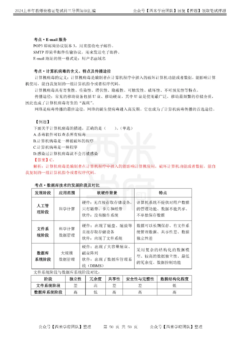 高中信息-知识导图汇编_4-教培资料-26年最新资料-同步更新_初中高中教资_03科三专项（进去保存报考的学科即可）_01科目三FB网课、三色速记手册、知识点导图等推荐_高中