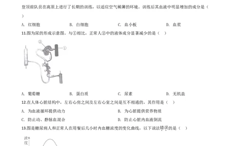 精品解析：湖南省长沙市2020年中考生物试题（原卷版）_中考真题_8.生物中考真题2015-2024年_2020生物真题74份_2020年中考真题精品解析生物（湖南长沙卷）精编word版