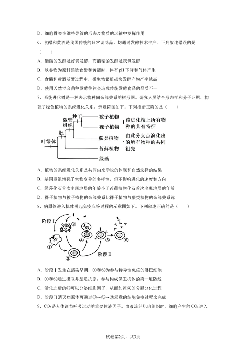 河南2025年高考河南卷生物高考真题文档版_1.高考2025全国各省真题+答案_9.高考生物真题答案更新中