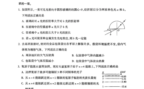 2025年北京市朝阳区高三二模-物理+答案_2025年5月_2505132025年北京市朝阳区高三二模（全科）
