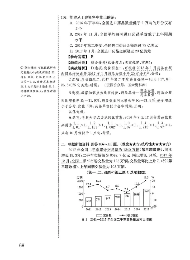 资料分析1200题解析篇_2026考公资料_花生十三合集_刷题花生十三数量关系1200题资料分析1200题⭐⭐_2020升级版花生资料分析1200题