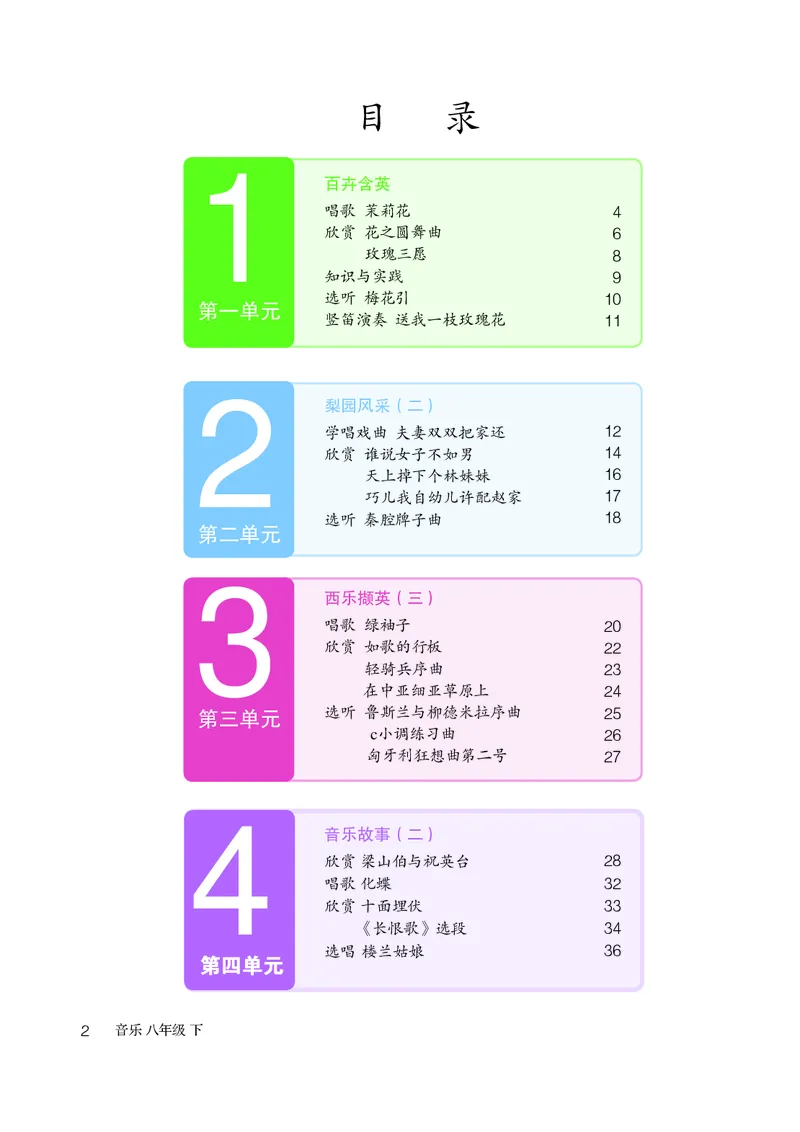 鲁教版8年级音乐下册高清教材_4-教培资料-26年最新资料-同步更新_初中高中教资_03科三专项（进去保存报考的学科即可）_02科三专项（笔记真题思维导图教学设计版本二）