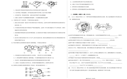26届高三模拟预测一生物_2025年10月_251008四川省眉山中学校2026届高三上学期模拟预测一_四川省眉山中学校2026届高三上学期模拟预测一生物