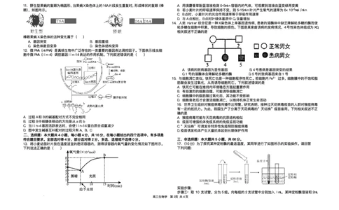 2025届湖南省长沙市雅礼中学高三下学期冲刺模拟训练生物试题（含答案）_2025年5月_2505192025届湖南省长沙市雅礼中学高三下学期冲刺模拟训练（全科）