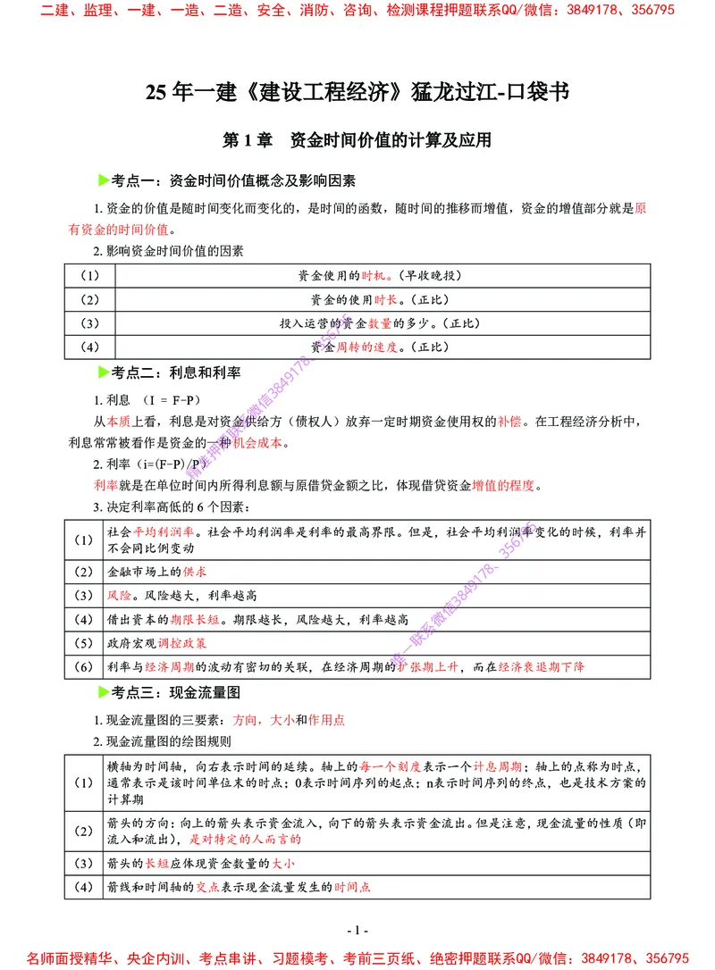 2025年一级建造师《建设工程经济》猛龙过江系列口袋书_2026年一级建造师_2026年一建经济_2025年一建经济SVIP_05-考前密训✿央企特训✿机构普押_08-经济《猛龙过江口袋书》SMR推荐