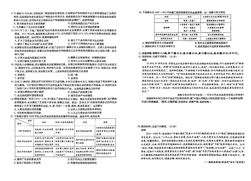 高三历史_2024届河北省唐县第一中学高三上学期1月期末考试_河北省唐县第一中学2024届高三上学期1月期末考试历史