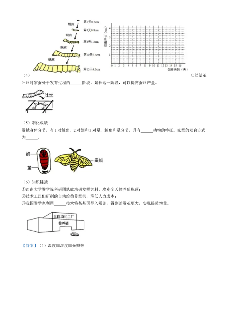 精品解析：2024年福建省中考生物试题（解析版）_中考真题_8.生物中考真题2015-2024年_2024年中考生物真题_精品解析：2024年福建省中考生物试题