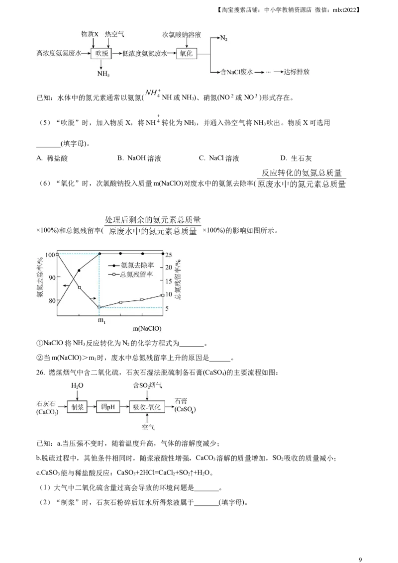 精品解析：2024年江苏省苏州市中考化学真题（原卷版）_中考真题_5.化学中考真题2015-2024年_2024年中考化学真题_精品解析：2024年江苏省苏州市中考化学真题