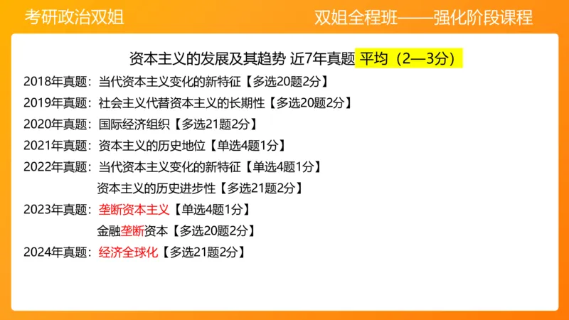 马原10资本主义的发展及其趋势_2026考公资料_（49）政治理论合集_政治理论合集_2025考研政治_14.双姐_04.强化阶段_00.讲义