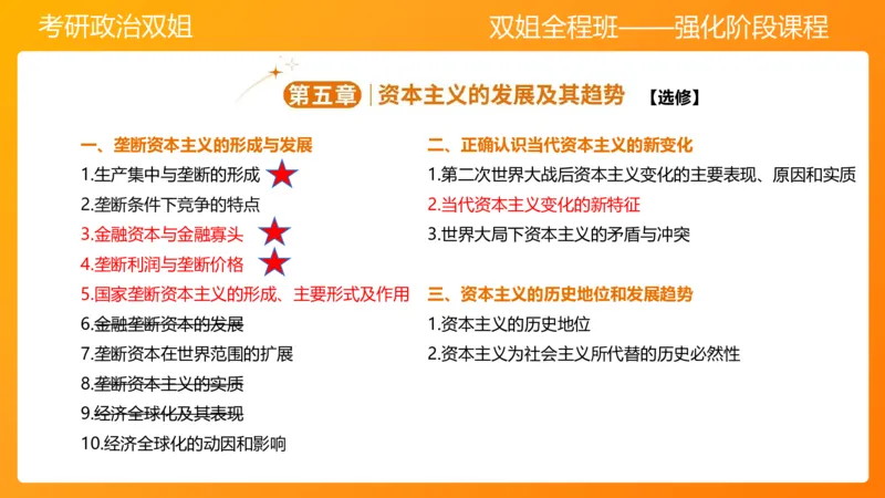 马原10资本主义的发展及其趋势_2026考公资料_（49）政治理论合集_政治理论合集_2025考研政治_14.双姐_04.强化阶段_00.讲义